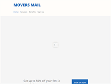 Tablet Screenshot of moversmail.com